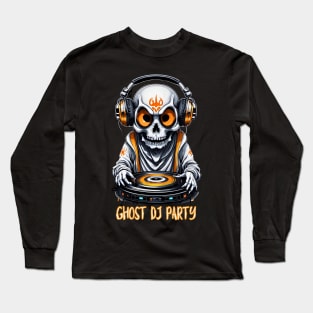 Haloween ghosts headphones Long Sleeve T-Shirt